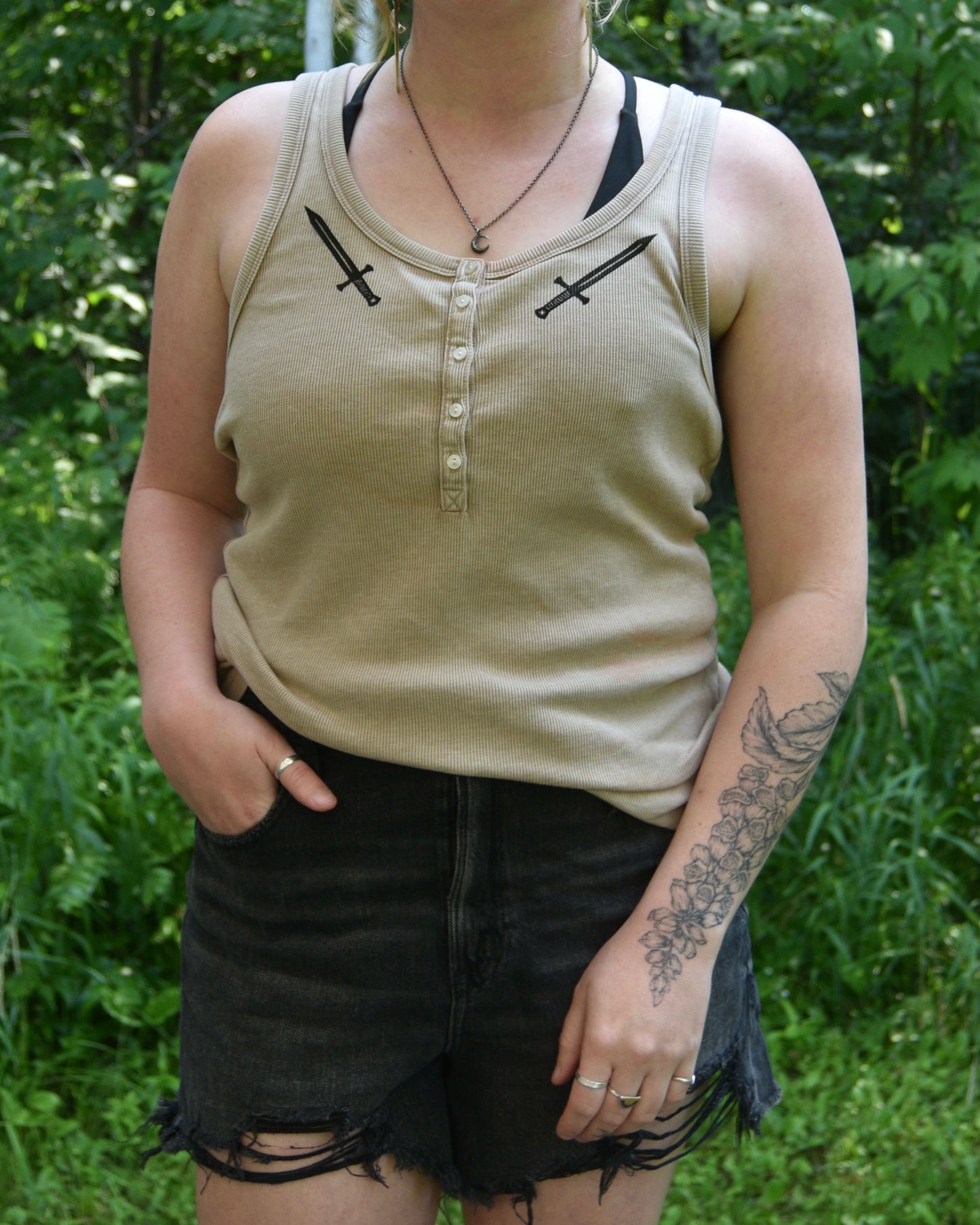 [OOAK] Two of Swords Tank - XL