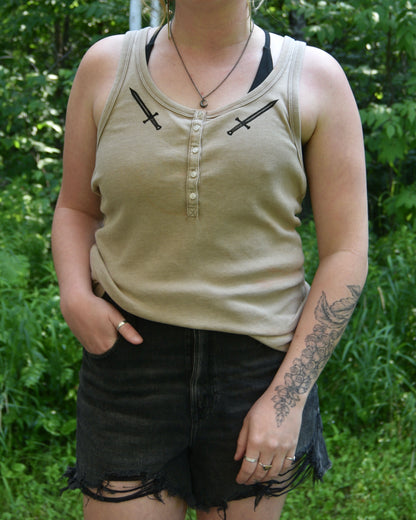 [OOAK] Two of Swords Tank - XL