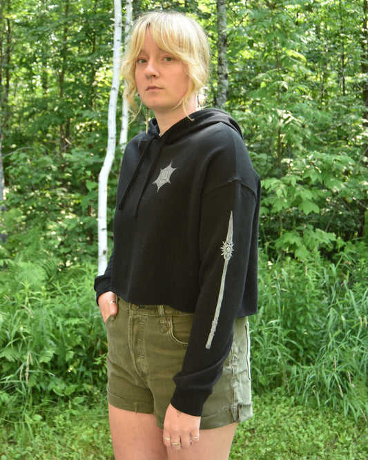 [OOAK] Shadowheart Crop Hoodie - S/M
