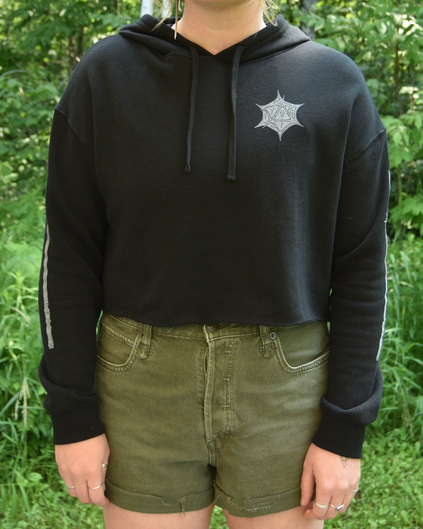 [OOAK] Shadowheart Crop Hoodie - S/M