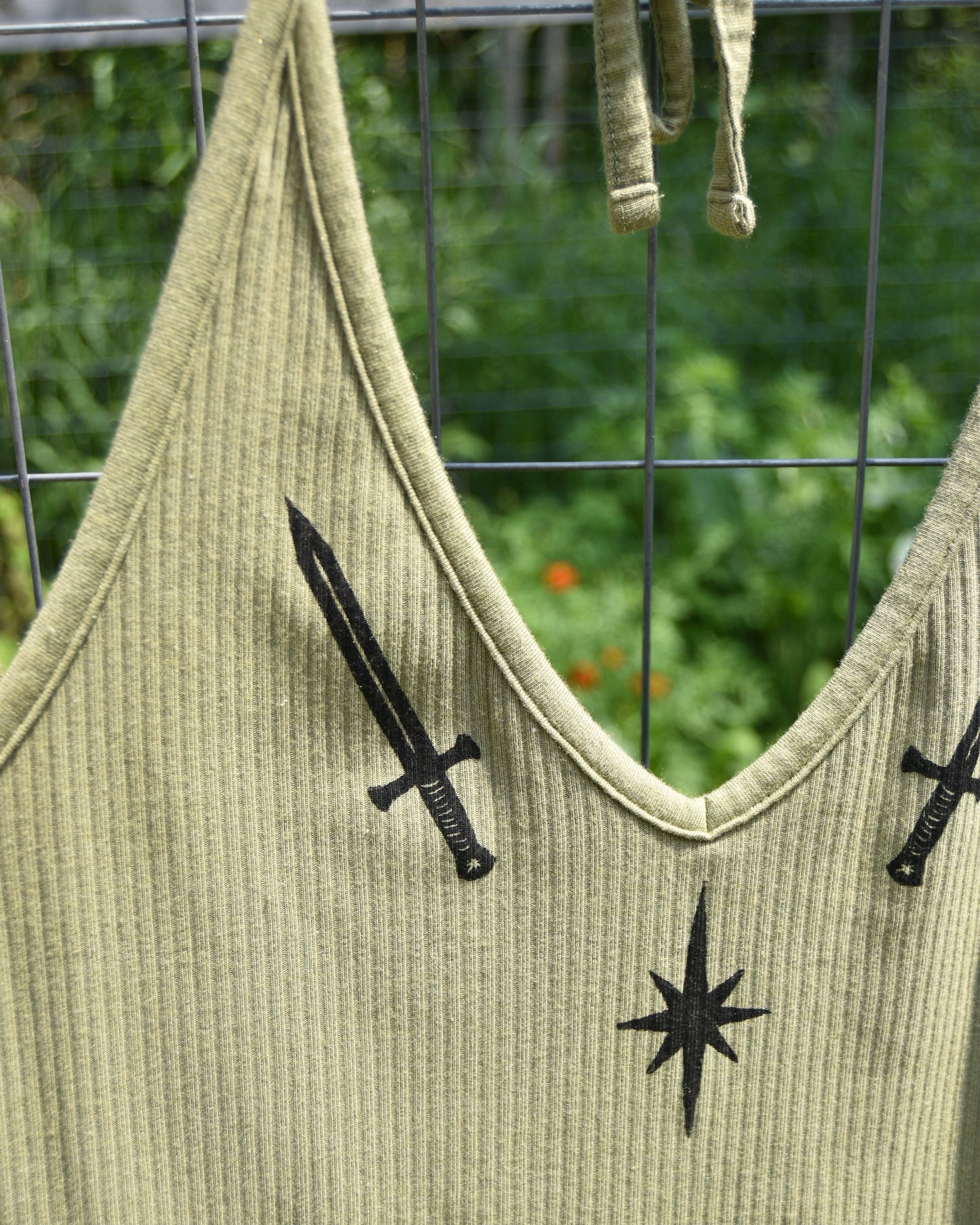 [OOAK] Two of Swords Halter Top - XL/1XL