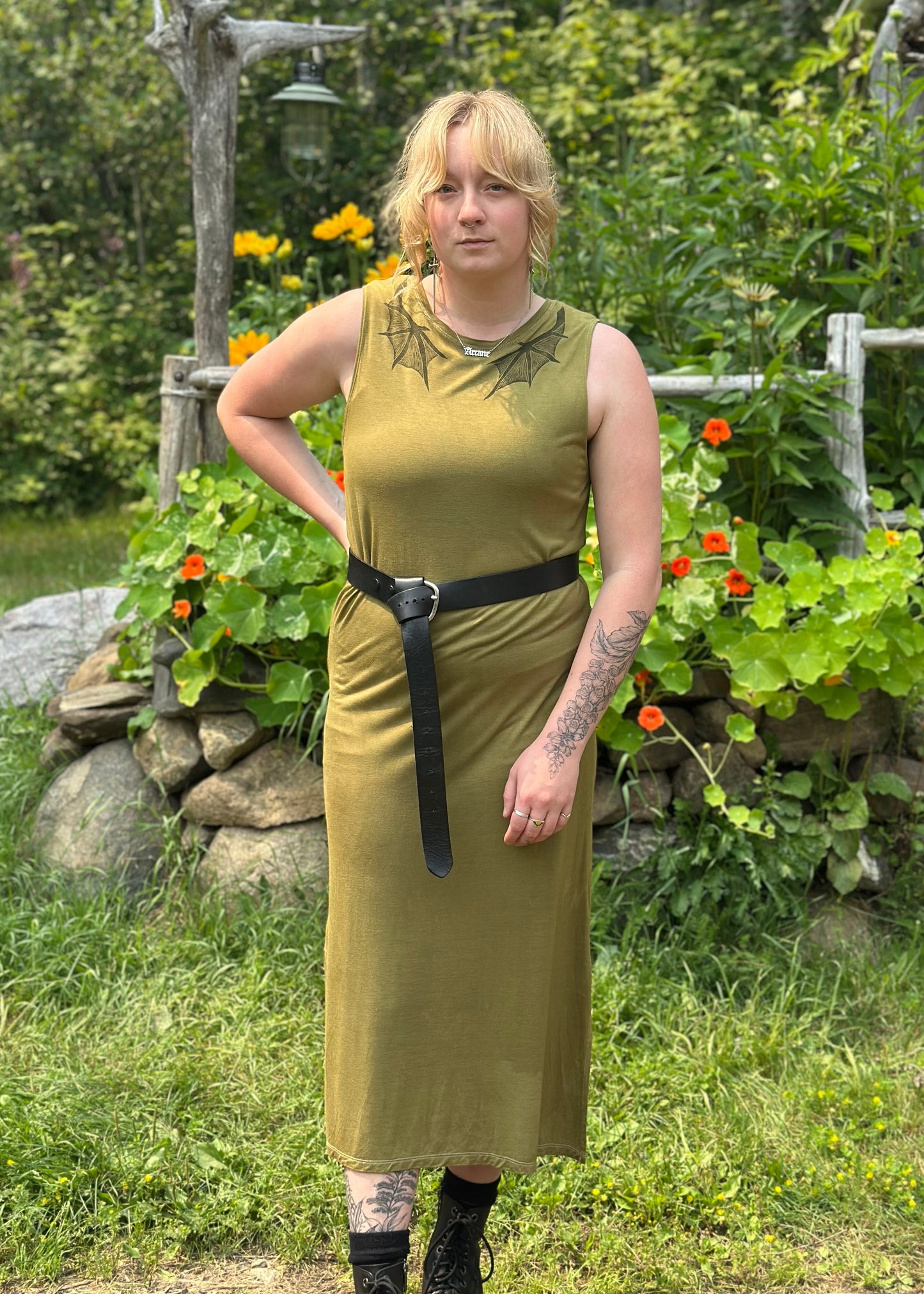 [OOAK] Mossy Dragon Dress - M